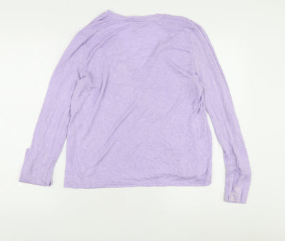 Victoria's Secret Women's Purple V-Neck Top Size M