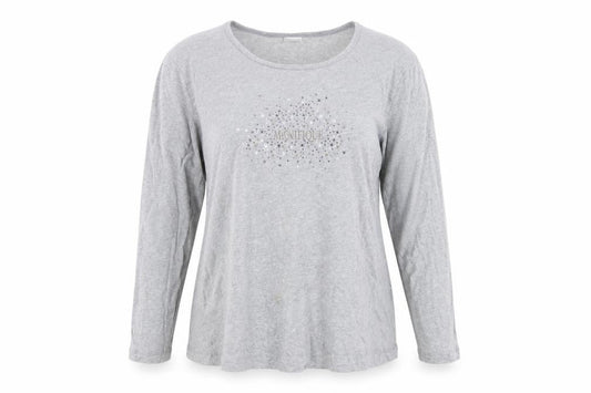 Womens UK Size 2XL Damart Grey Basic T-Shirt