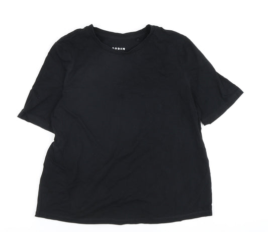 Boden Women's Black T-Shirt - Size M - Crew Neck