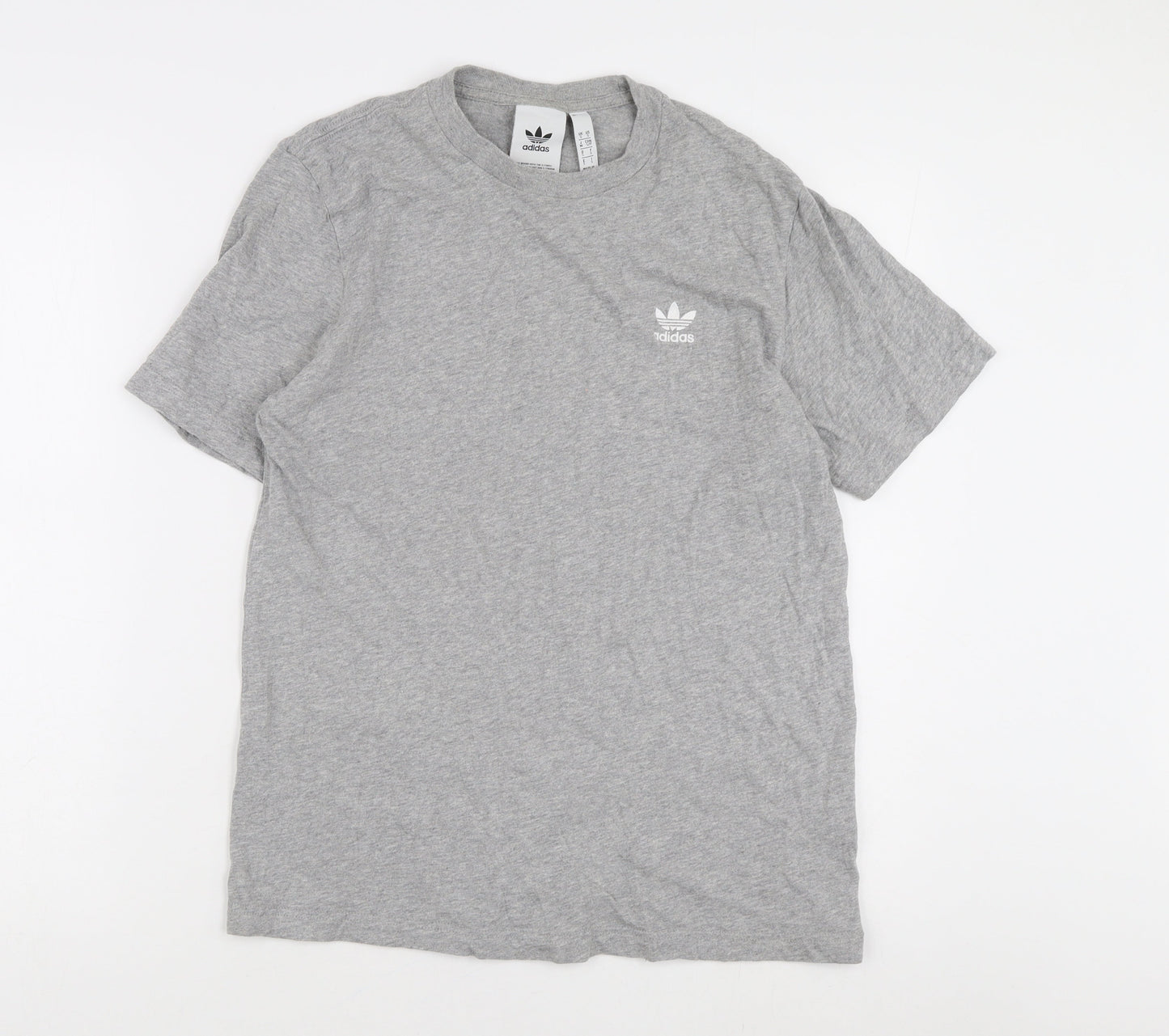 Adidas Men's Grey Short Sleeve T-Shirt S