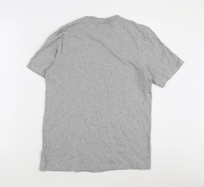 Adidas Men's Grey Short Sleeve T-Shirt S