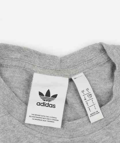 Adidas Men's Grey Short Sleeve T-Shirt S