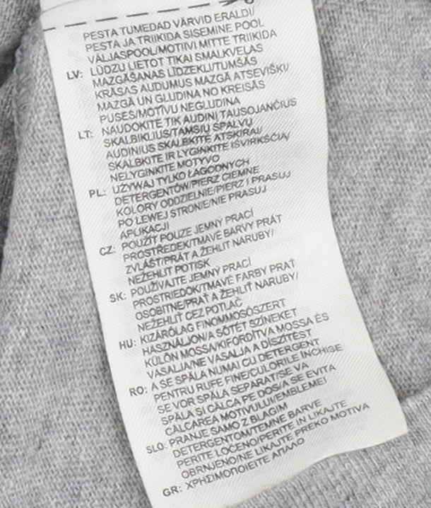 Adidas Men's Grey Short Sleeve T-Shirt S