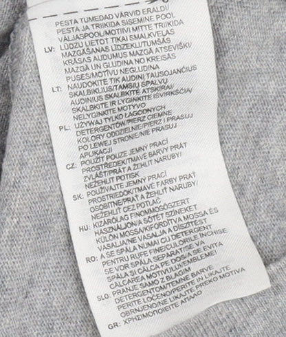 Adidas Men's Grey Short Sleeve T-Shirt S