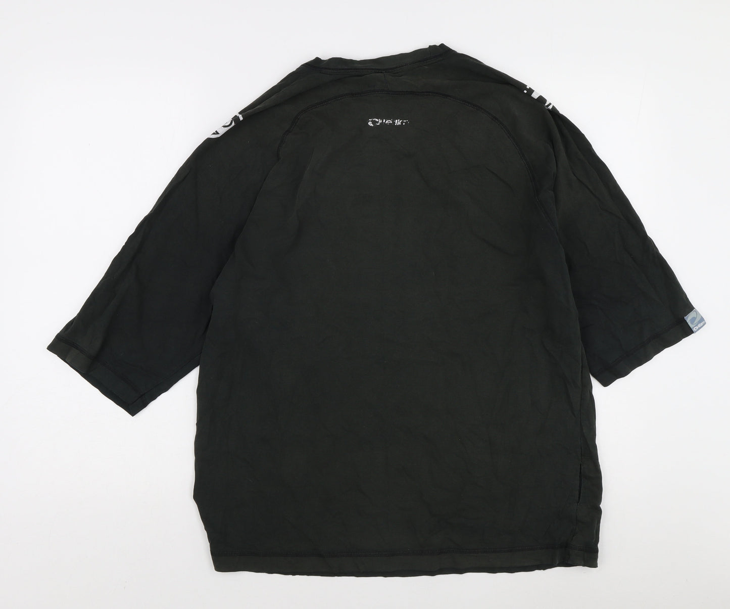 The Realm Men's Black L Cotton T-Shirt