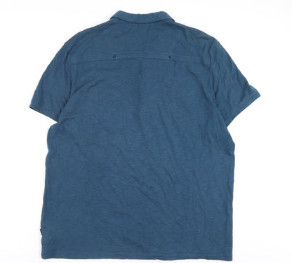 Calvin Klein Men's Blue XL Slim Fit Polo Shirt