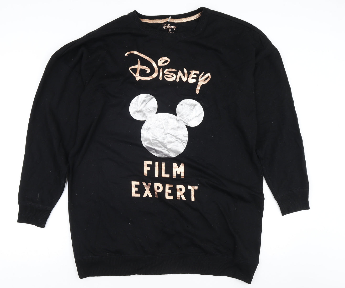 Womens UK Size S Disney Black Pullover Sweatshirt