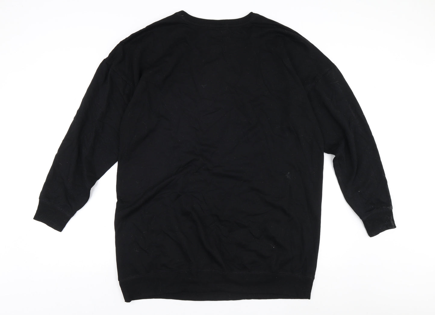 Womens UK Size S Disney Black Pullover Sweatshirt