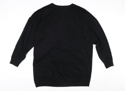 Womens UK Size S Disney Black Pullover Sweatshirt