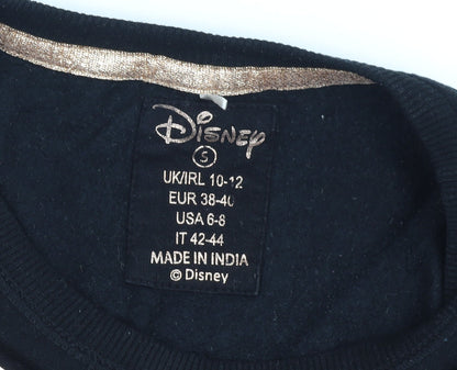 Womens UK Size S Disney Black Pullover Sweatshirt