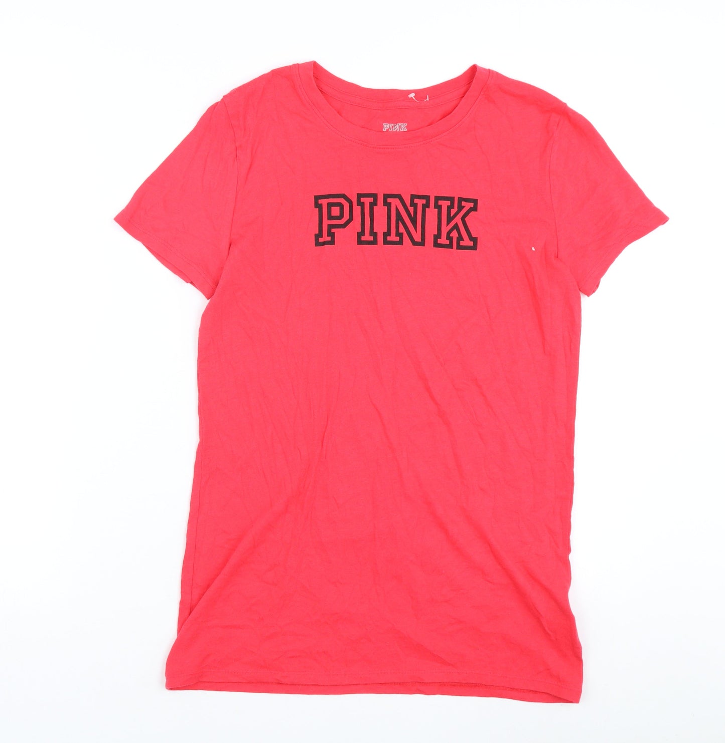 Womens UK Size XS Victoria's Secret Pink Basic T-Shirt