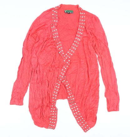 Womens UK Size M Sara Pink Cardigan Jumper