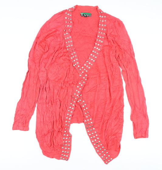 Womens UK Size M Sara Pink Cardigan Jumper