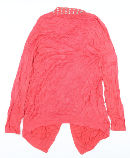 Womens UK Size M Sara Pink Cardigan Jumper