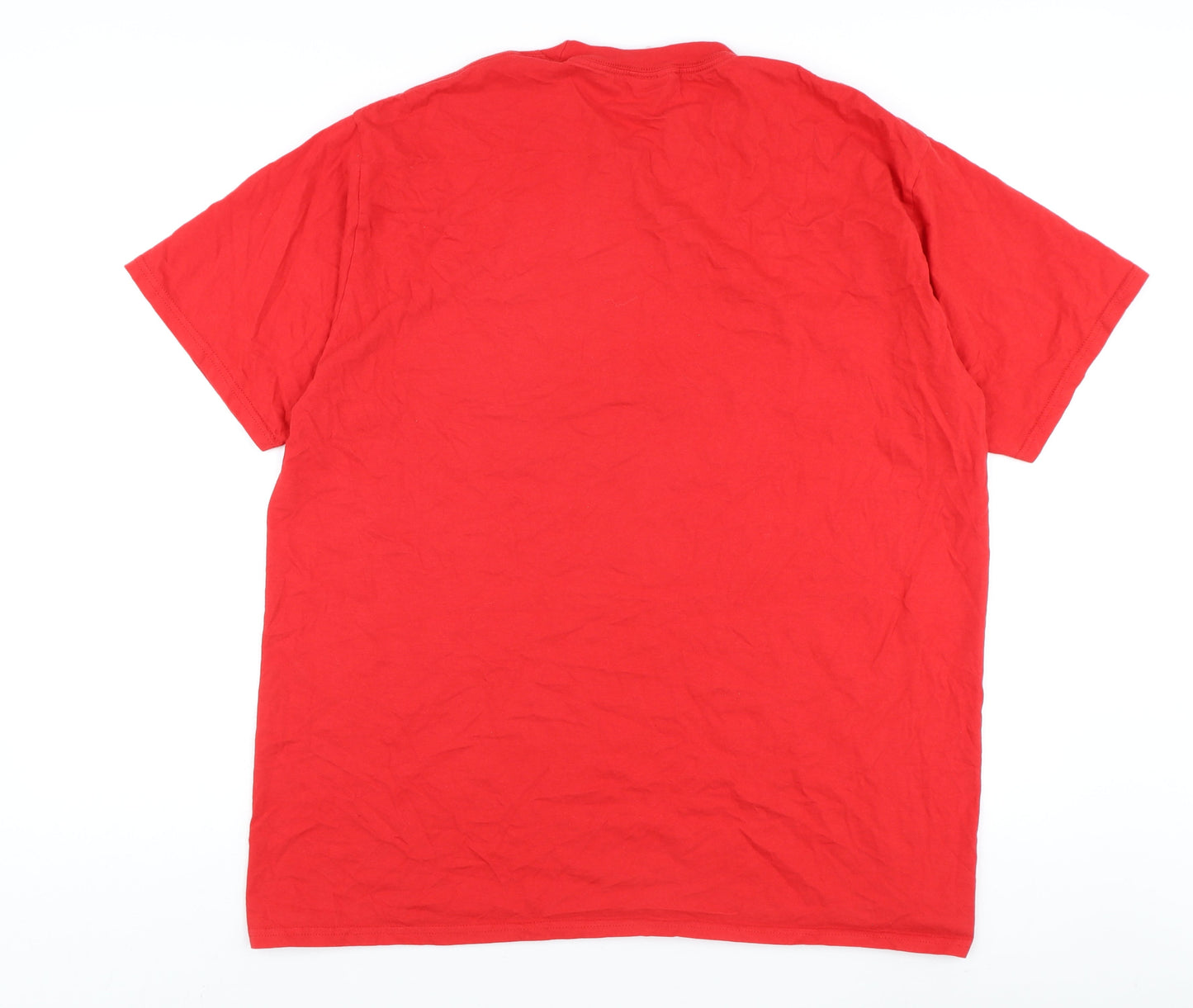 King Charles III Coronation Red Men's T-Shirt Size XL