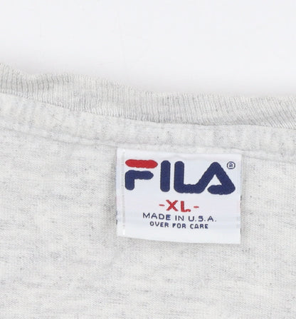 Mens UK Size XL FILA Grey  T-Shirt