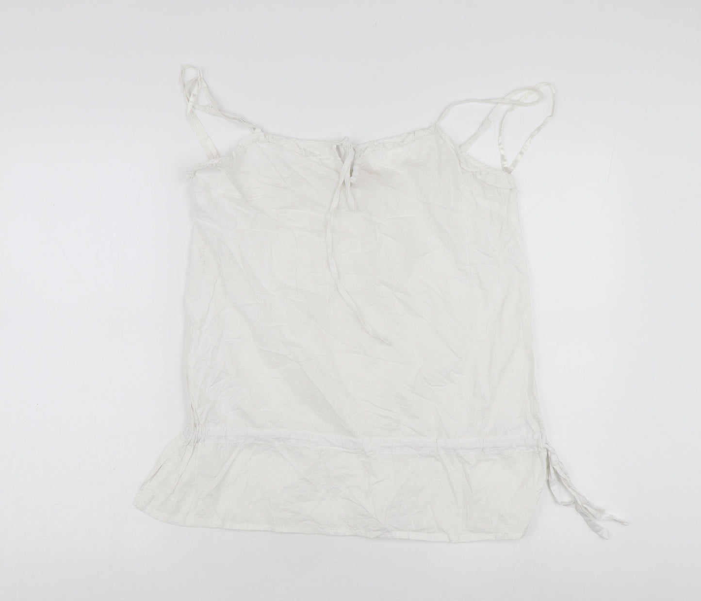 Womens UK Size 12 Mantaray White Camisole Tank