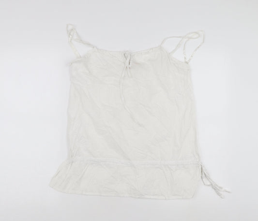 Mantaray Women's White Camisole Tank Top Size 12