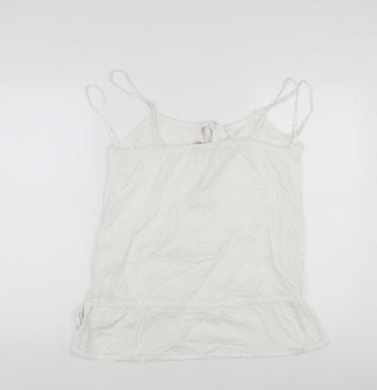 Womens UK Size 12 Mantaray White Camisole Tank