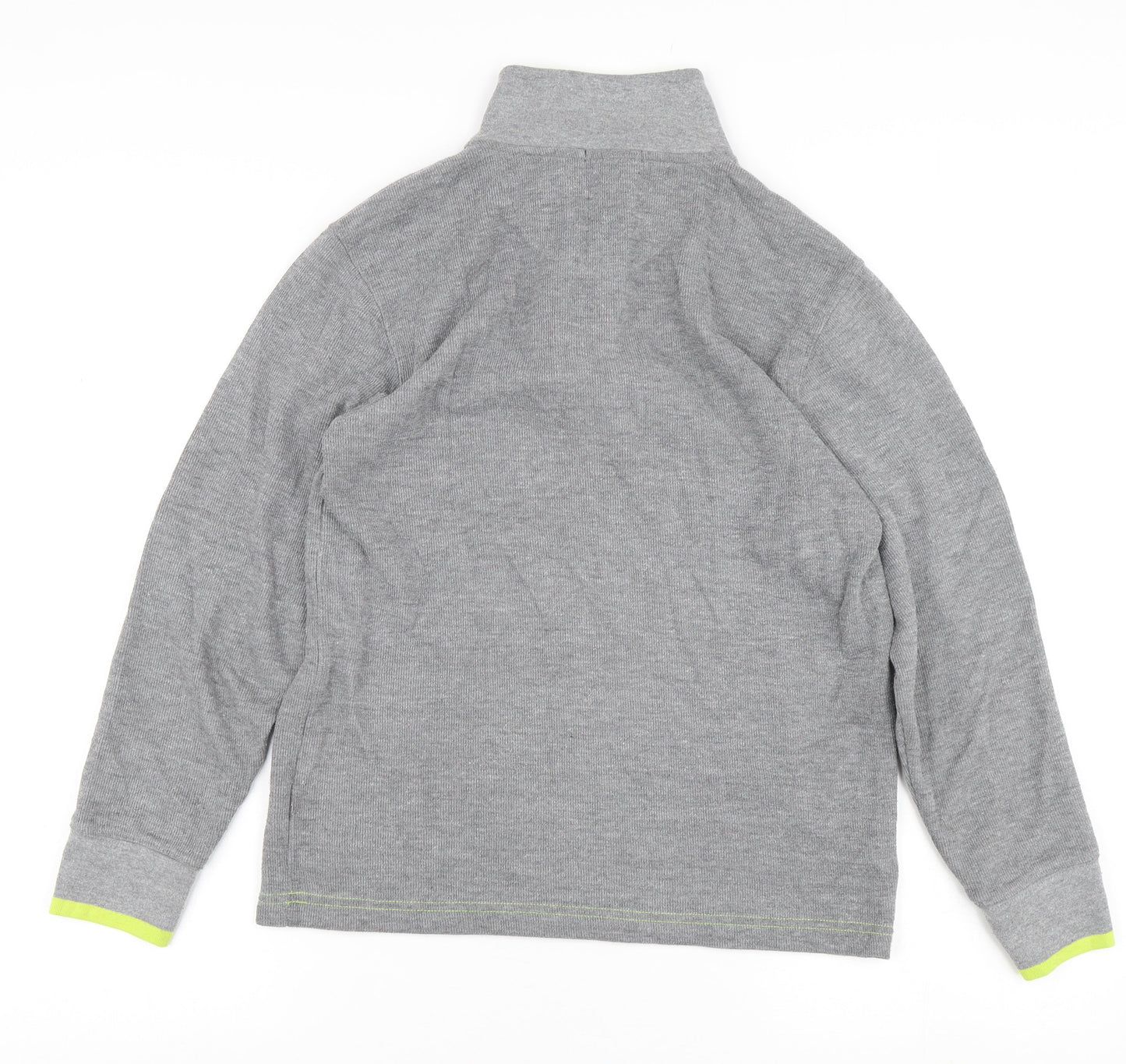 GapKids Boys Grey 1/4 Zip Sweatshirt, Size 12 Years, Casual Wear