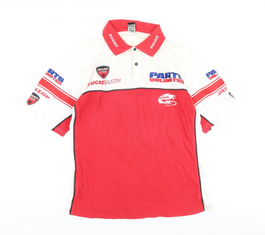 Arlen Ness Men's Red Graphic Print XL Polo