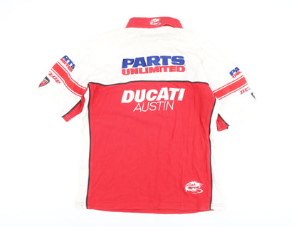 Arlen Ness Men's Red Graphic Print XL Polo