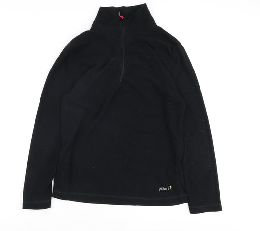 Gelert Women's Black Lightweight Fleece Sweatshirt Size 16