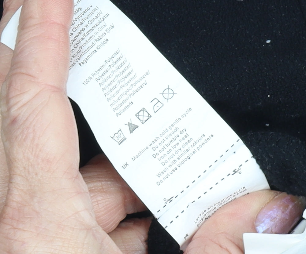 Gelert Women's Black Lightweight Fleece Sweatshirt Size 16