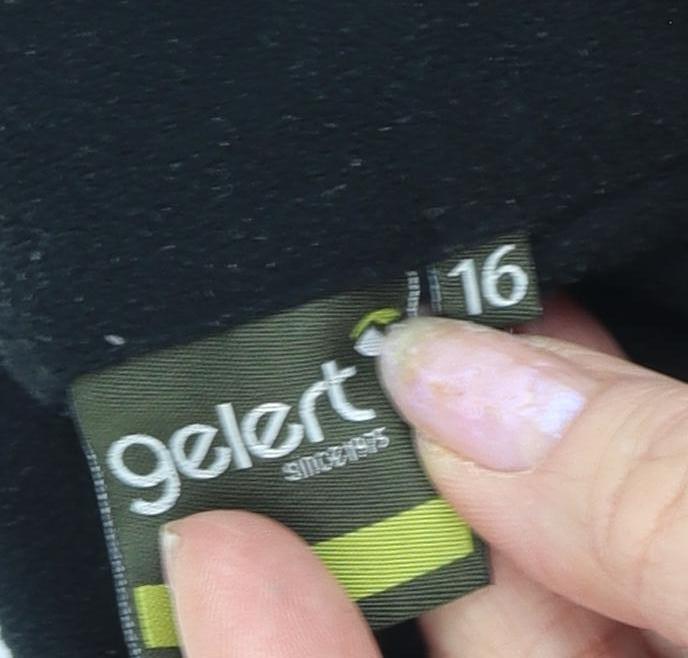 Gelert Women's Black Lightweight Fleece Sweatshirt Size 16