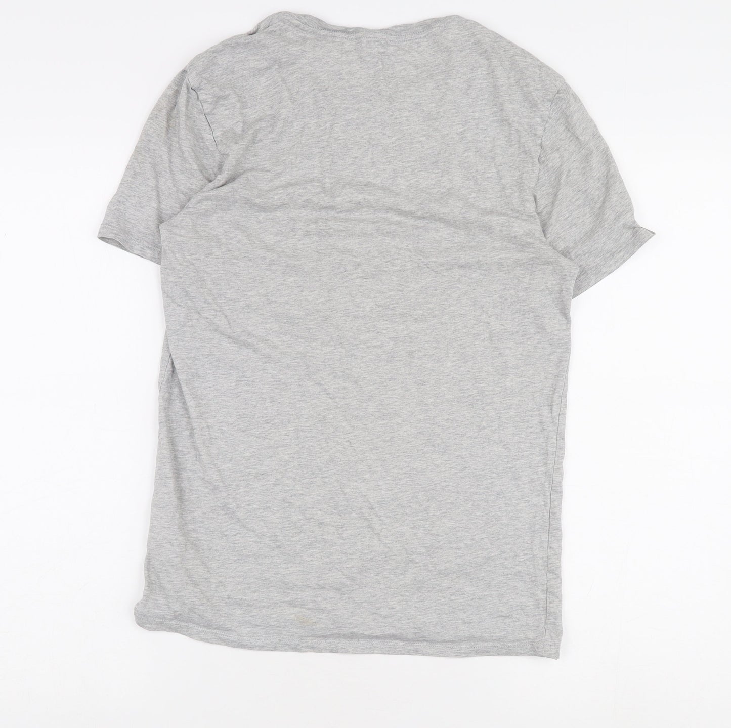 Lacoste Men's Grey Cotton Crew Neck T-Shirt M