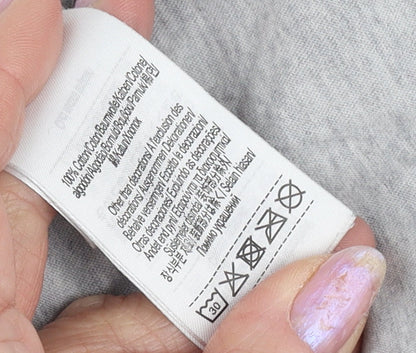 Lacoste Men's Grey Cotton Crew Neck T-Shirt M