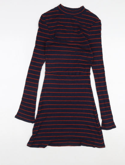 Mango Women's Striped T-Shirt Dress Size 8