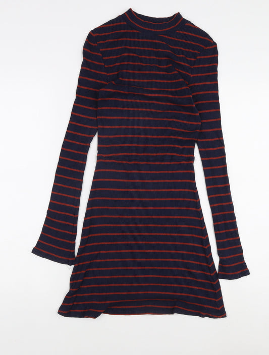 Mango Women's Striped T-Shirt Dress Size 8