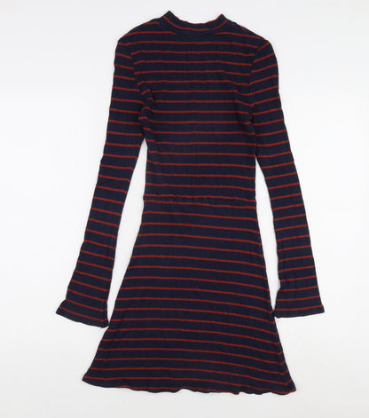 Mango Women's Striped T-Shirt Dress Size 8