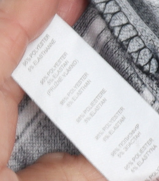 Apricot Women's Black Striped Wide-Leg Trousers, Size 8