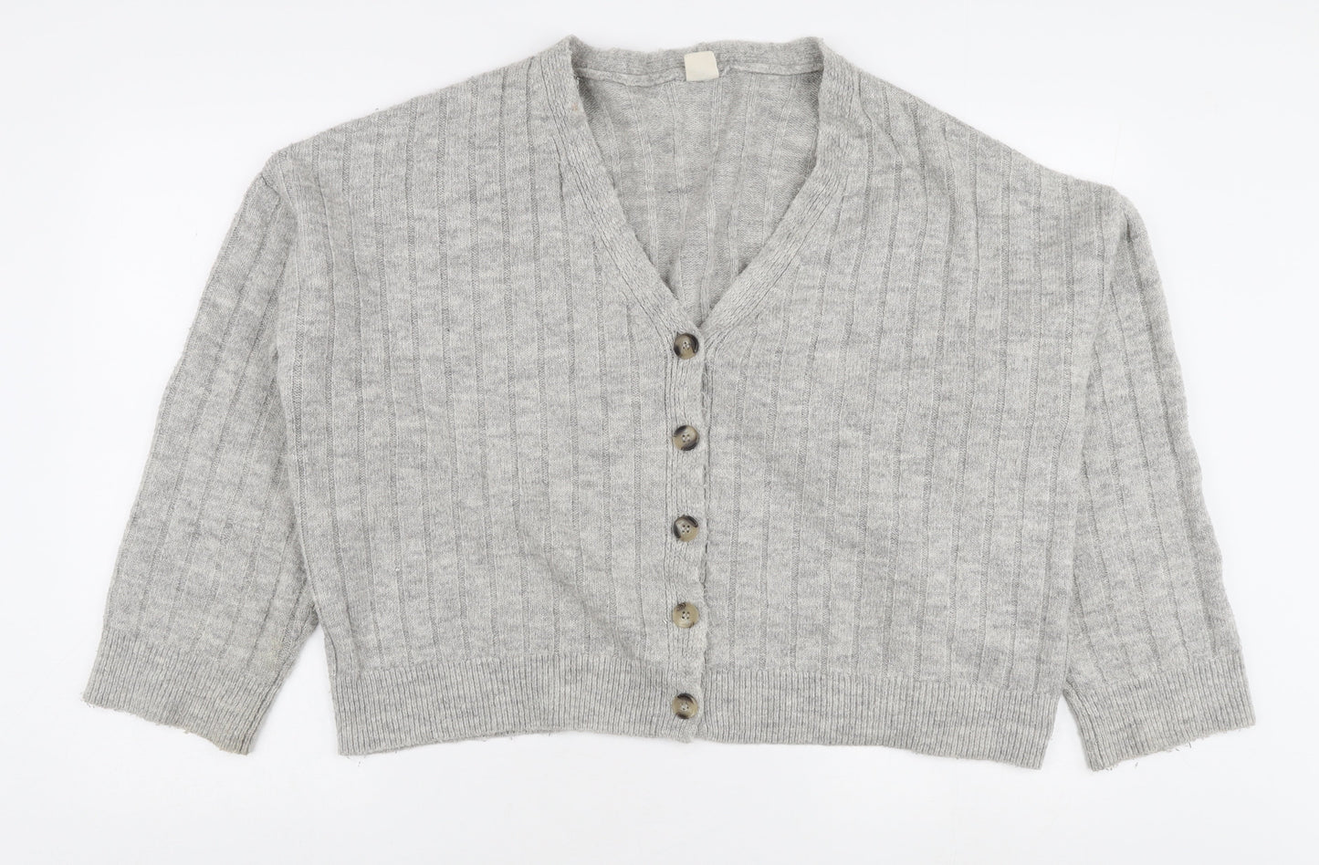 Womens UK Size L Urban Outfitters Grey Cardigan Jumper