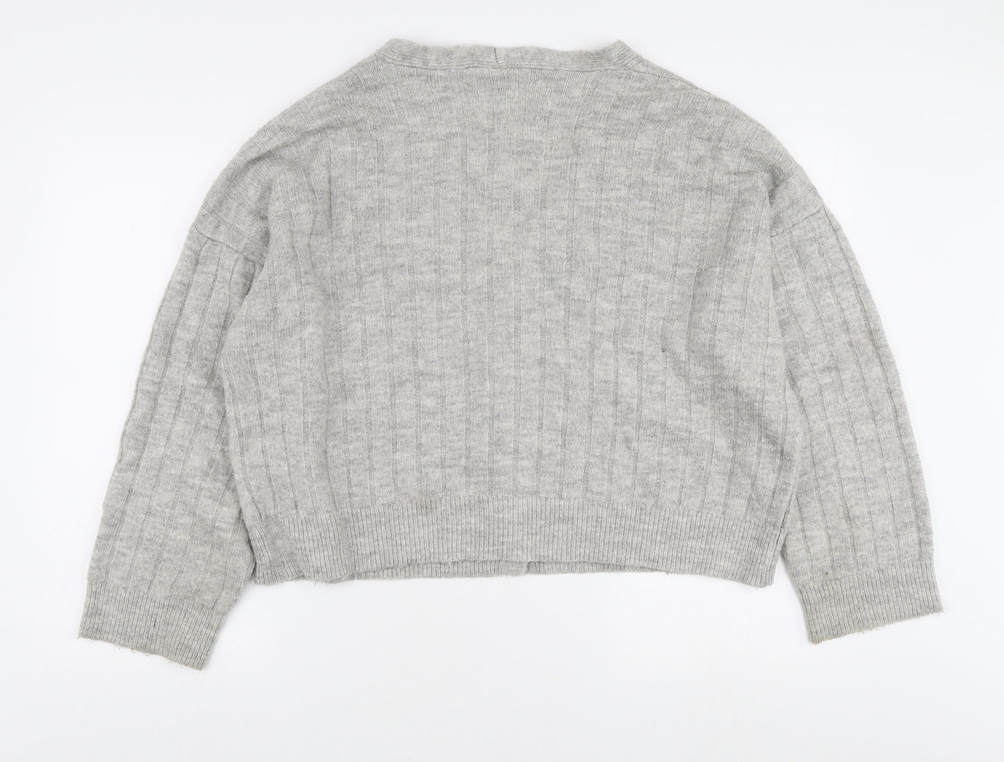 Womens UK Size L Urban Outfitters Grey Cardigan Jumper
