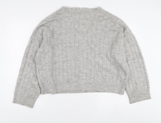 Womens UK Size L Urban Outfitters Grey Cardigan Jumper