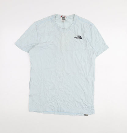 The North Face Unisex Blue Cotton T-Shirt Size S