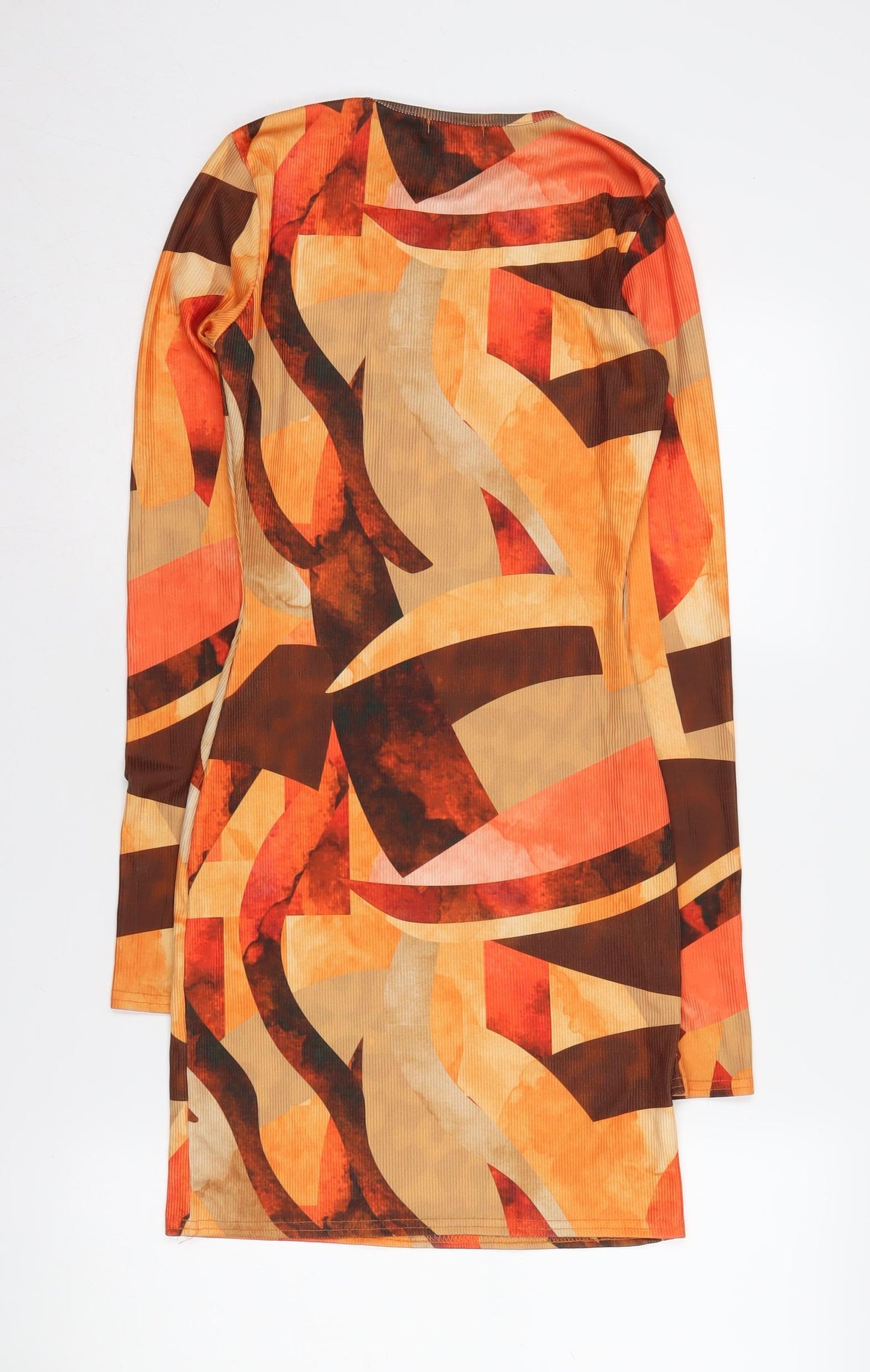 PrettyLittleThing Women's Multicoloured Bodycon Dress Size 8