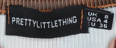 PrettyLittleThing Women's Multicoloured Bodycon Dress Size 8