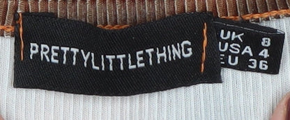 PrettyLittleThing Women's Multicoloured Bodycon Dress Size 8