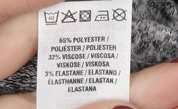 Dorothy Perkins Women’s Grey Knit Dress - Size 14