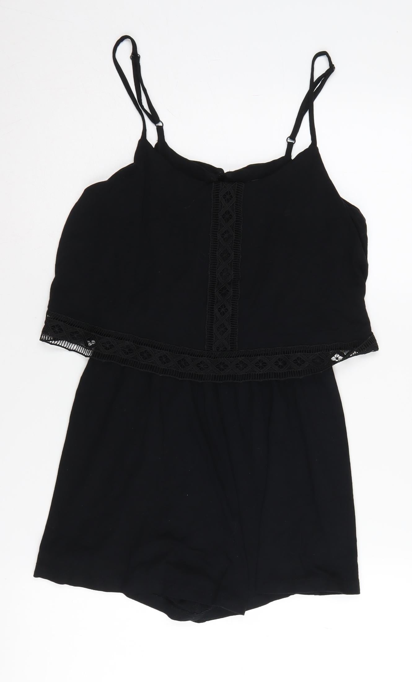 Topshop Women's Black Jumpsuit Size 12