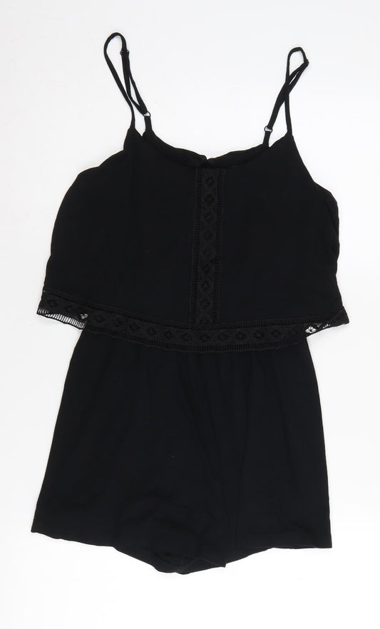 Topshop Women's Black Jumpsuit Size 12