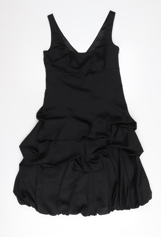Monsoon Women's Black Bubble Hem Dress Size 8