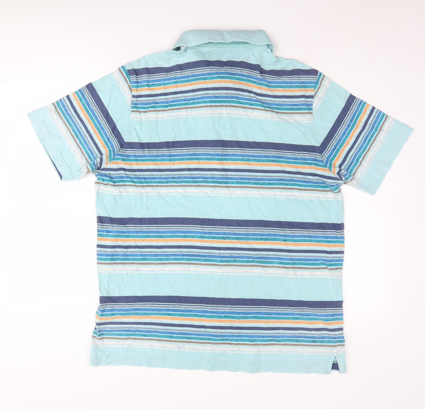 Marks and Spencer Men's Large Multicoloured Striped Polo
