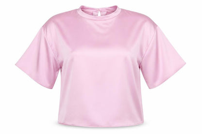 Womens UK Size 2XS Zara Pink Basic Blouse