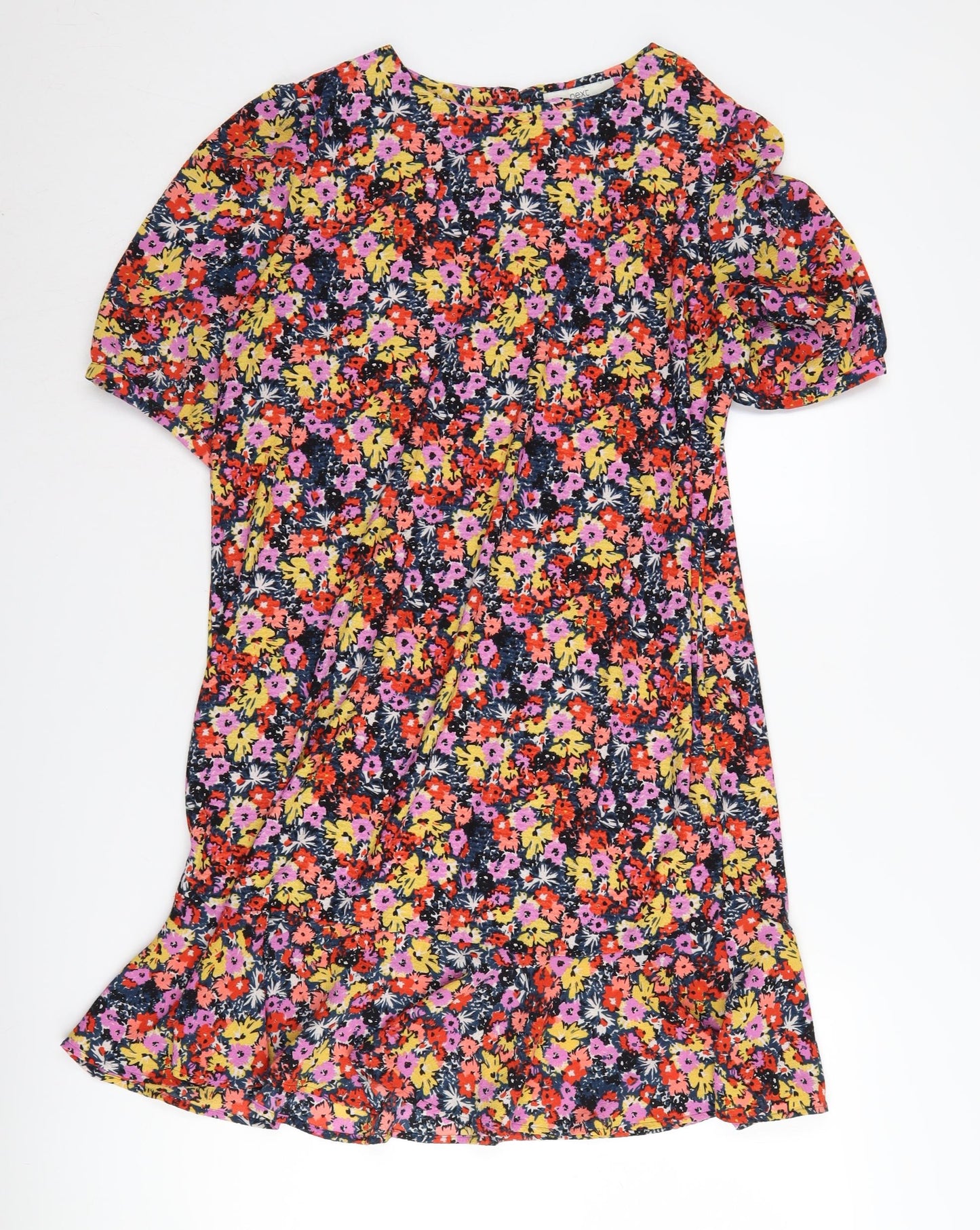 Next Women's Floral Short Sleeve Dress Size 12