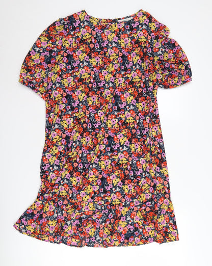 Next Women's Floral Short Sleeve Dress Size 12